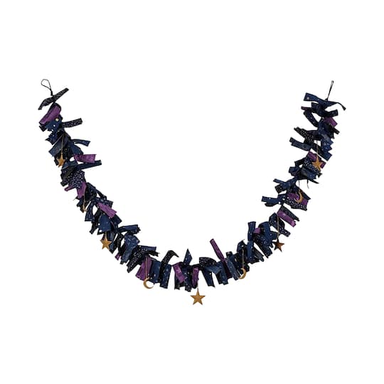 6ft. Celestial Charm & Fabric Garland by Ashland®